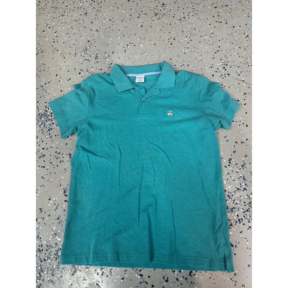 Brooks‎ Brothers Performance Polo Slim Fit Cotton Casual Shirt Large